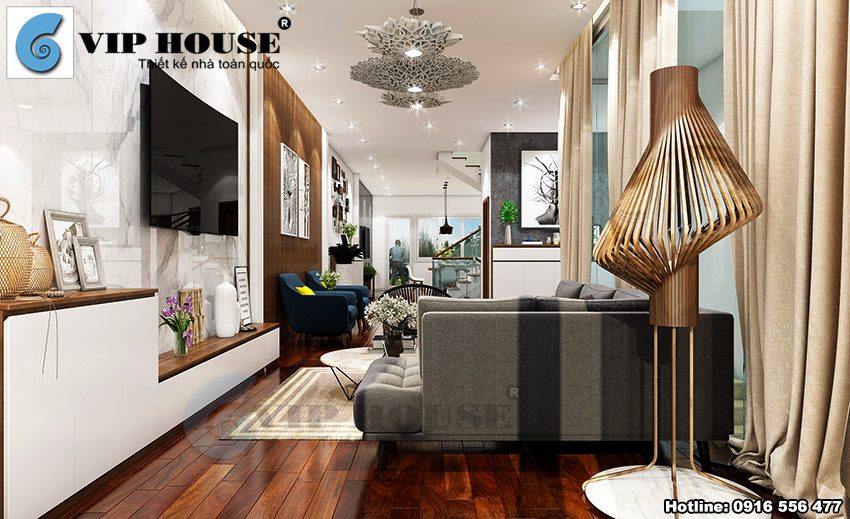 Mẫu thiết kế nội thất hiện đại đẹp trẻ trung và năng động cho nhà phố